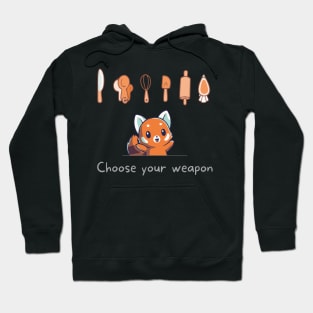 Choose Your Weapon - Cooking Red Panda Hoodie